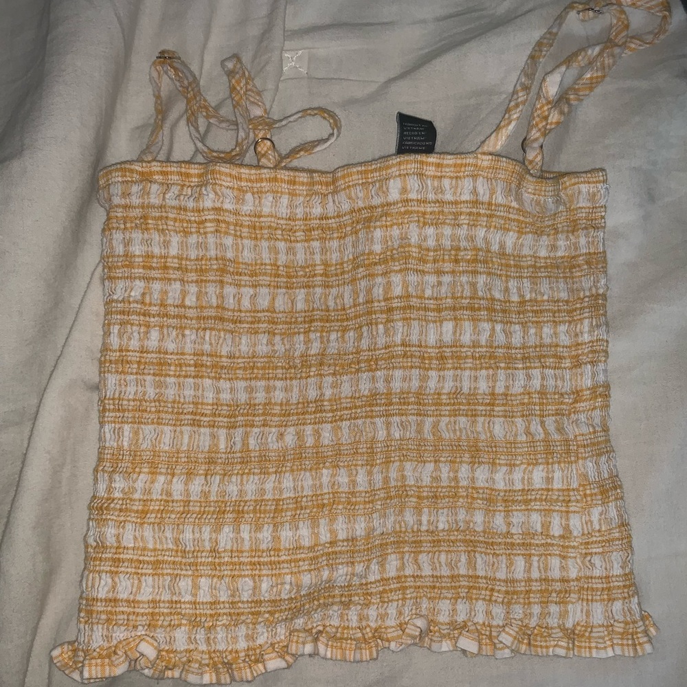 Gingham tank top